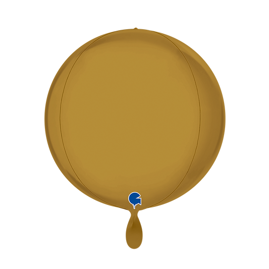 1 Ballon 4D – Wereldbol – Satijn Goud