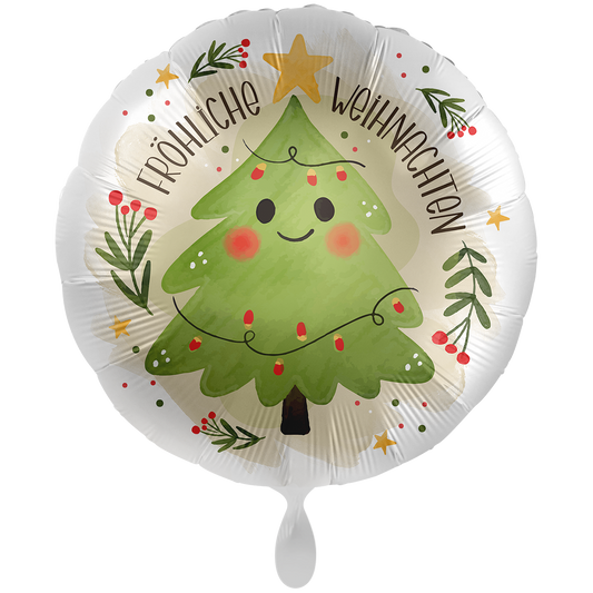 1 Ballon XXL - Happy Christmas Tree - NED