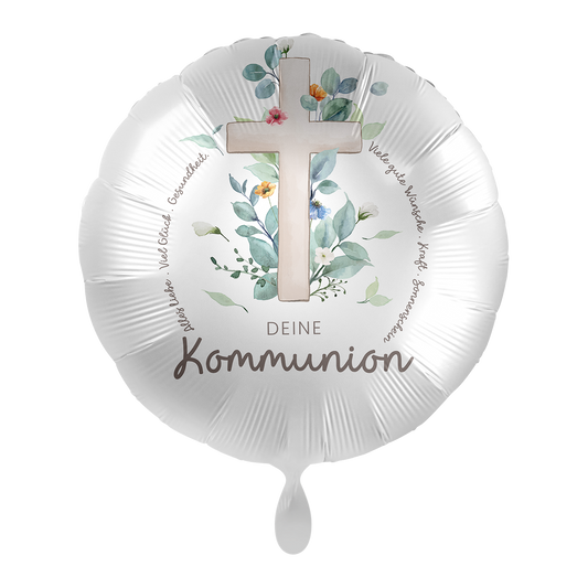 1 Ballon - Charmant communiekruisje - NL