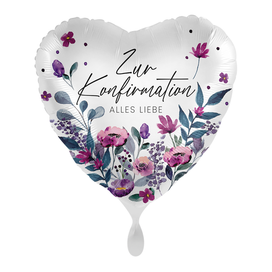 1 Ballon - Gebloemde Bevestiging - NL