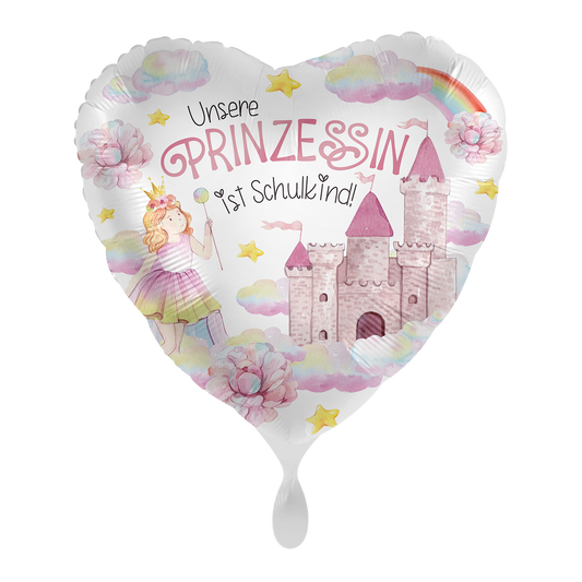 1 Ballon - Kleine Prinses' Eerste Schooldag - NLD