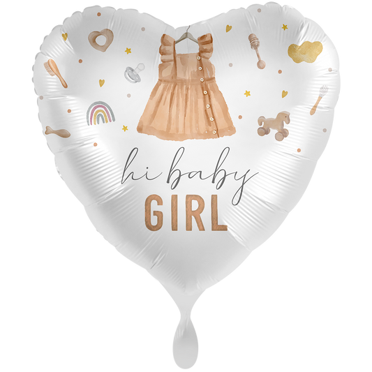1 Ballon XXL - Cute Baby Girl Heart - NL
