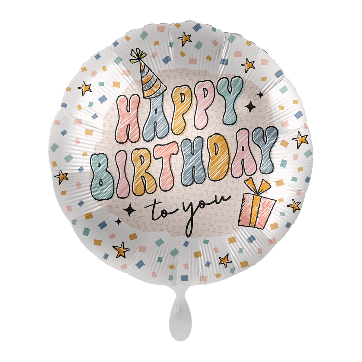 1 Ballon - Funky Verjaardagsfeestje - NL