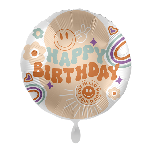 1 Ballon - Hippie-verjaardag - NL