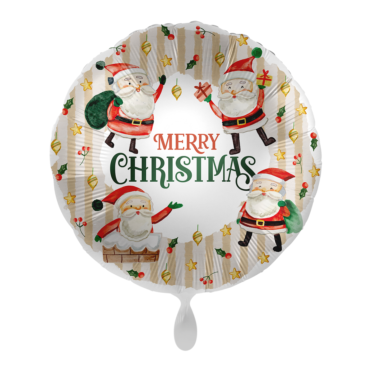 1 Ballon - Vrolijk Kerstfeest - NL