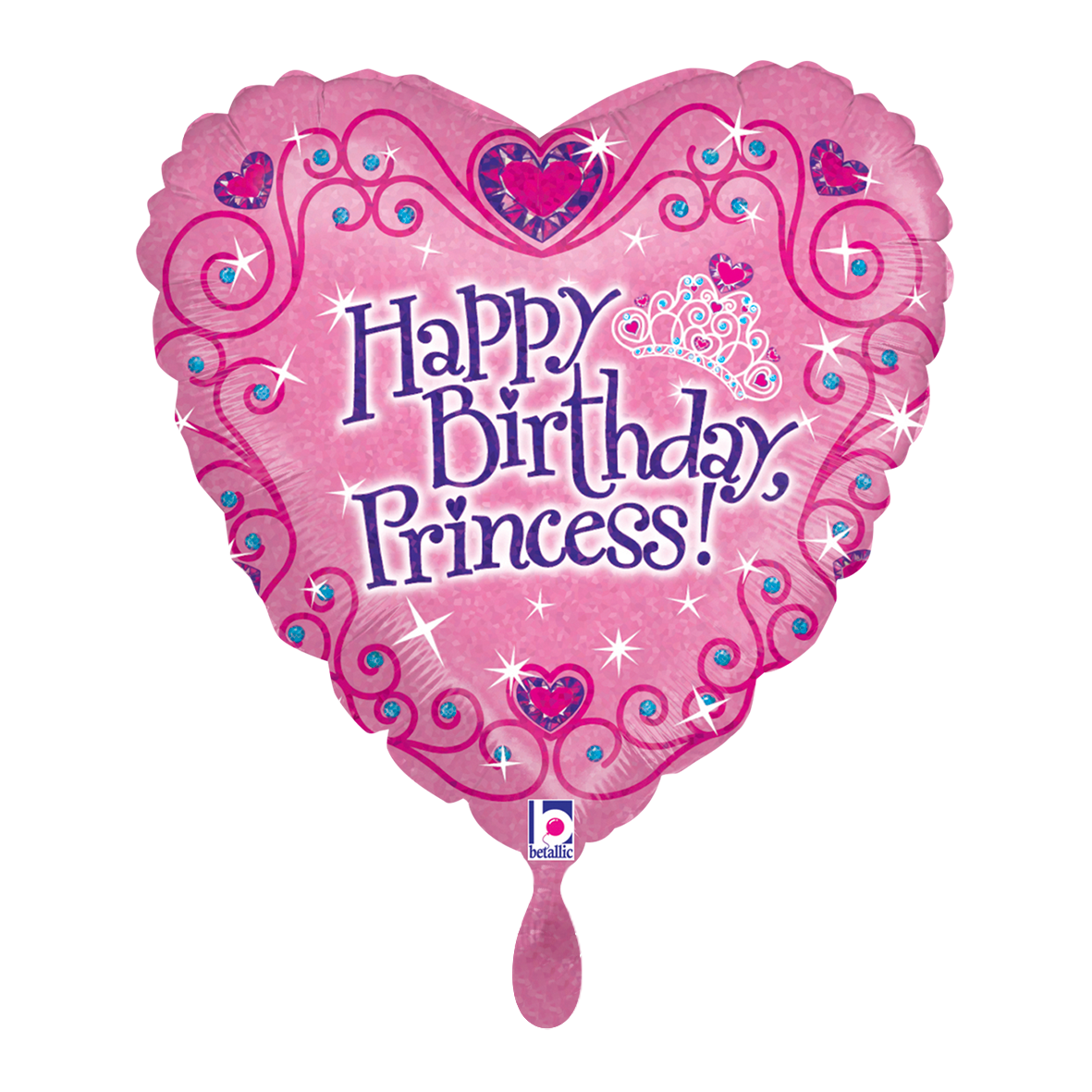 1 Ballon - Happy Birthday Tiara