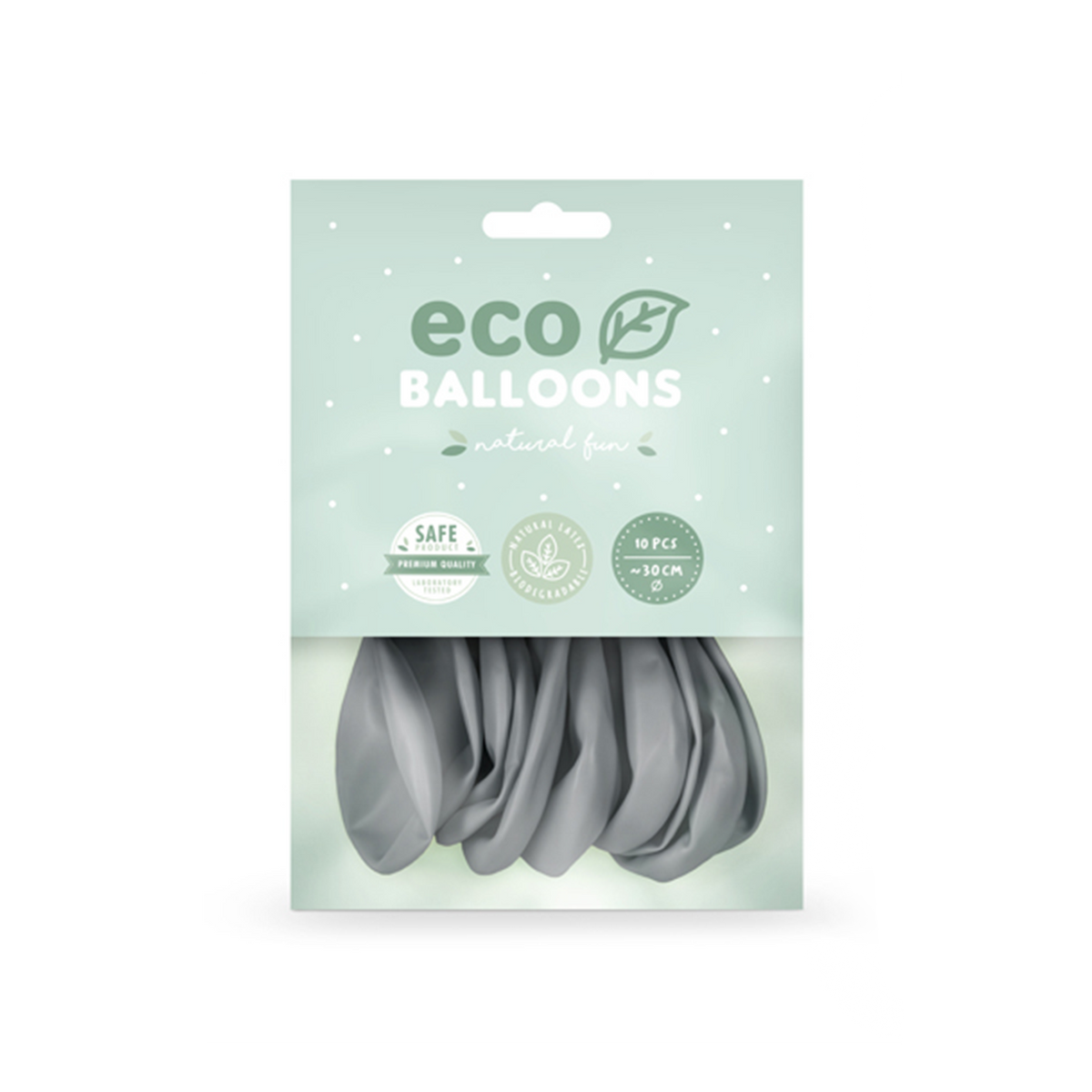 10 ECO-ballonnen - Ø 30cm - Grijs