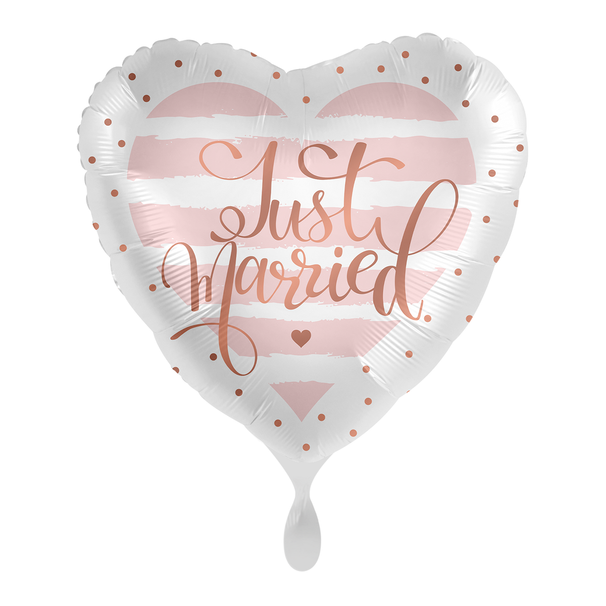 1 Ballon - Just Married Rose - ENG