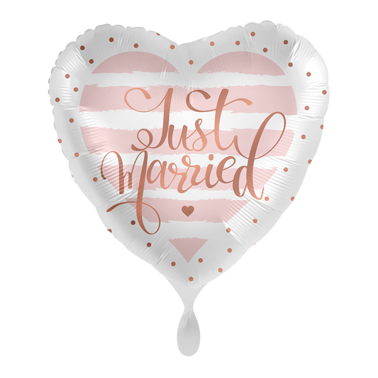 1 Ballon - Just Married Rose - ENG