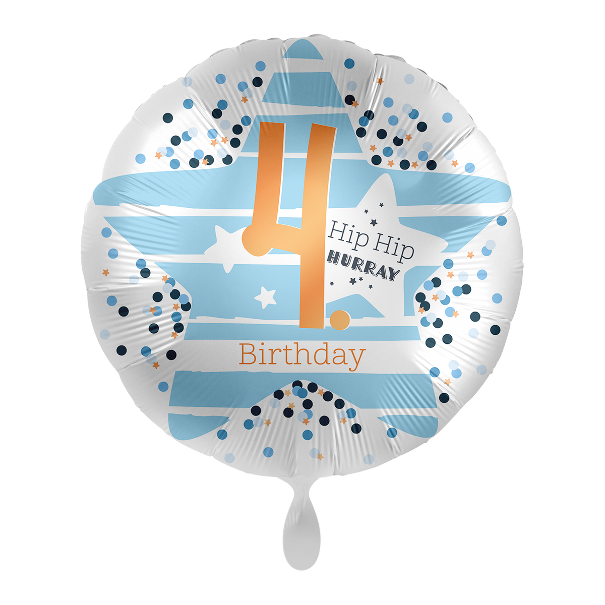 1 Ballon - 4. Geburtstag Sterne - NL