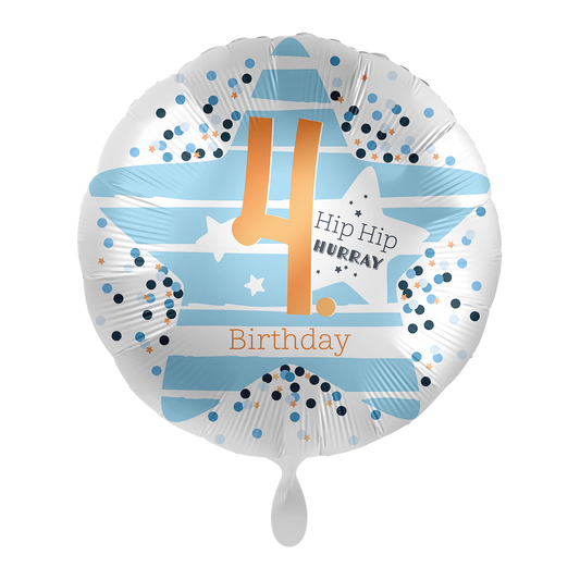 1 Ballon - 4. Geburtstag Sterne - NL