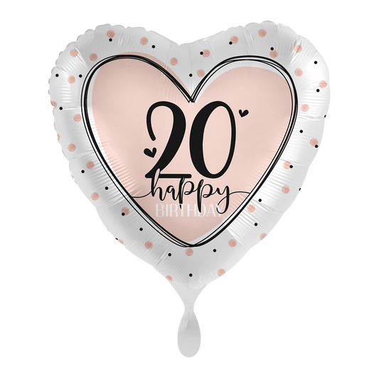 1 Ballon - Lovely Birthday 20 - ENG