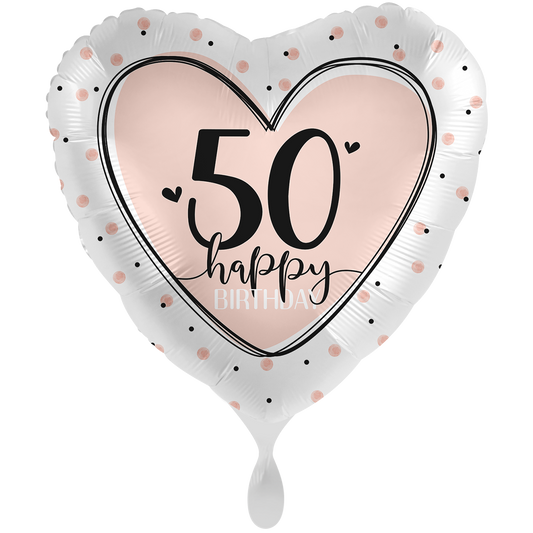 1 Ballon XXL - Lovely Birthday 50 - ENG