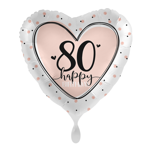 1 Ballon - Lovely Birthday 80 - NL