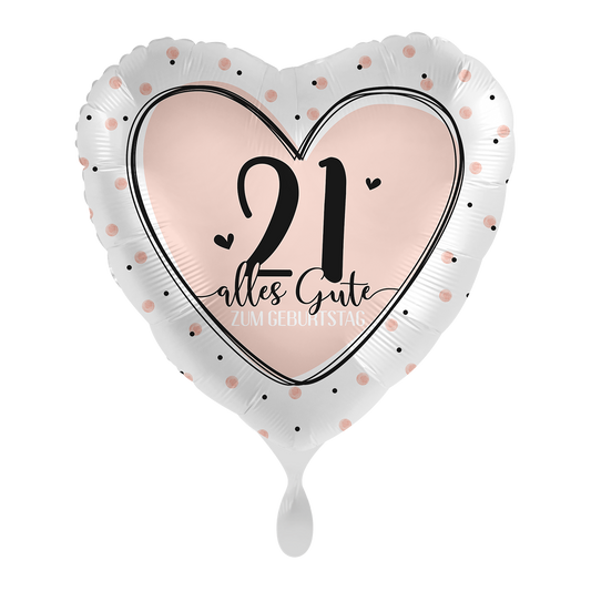 1 Ballon - Lovely Birthday 21 - NL