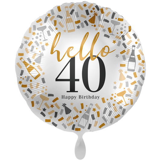 1 Ballon XXL - Hello 40 - ENG