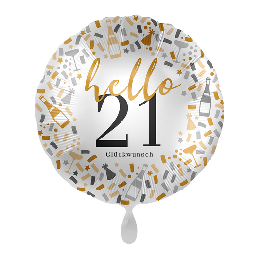 1 Ballon - Hallo 21 - NL