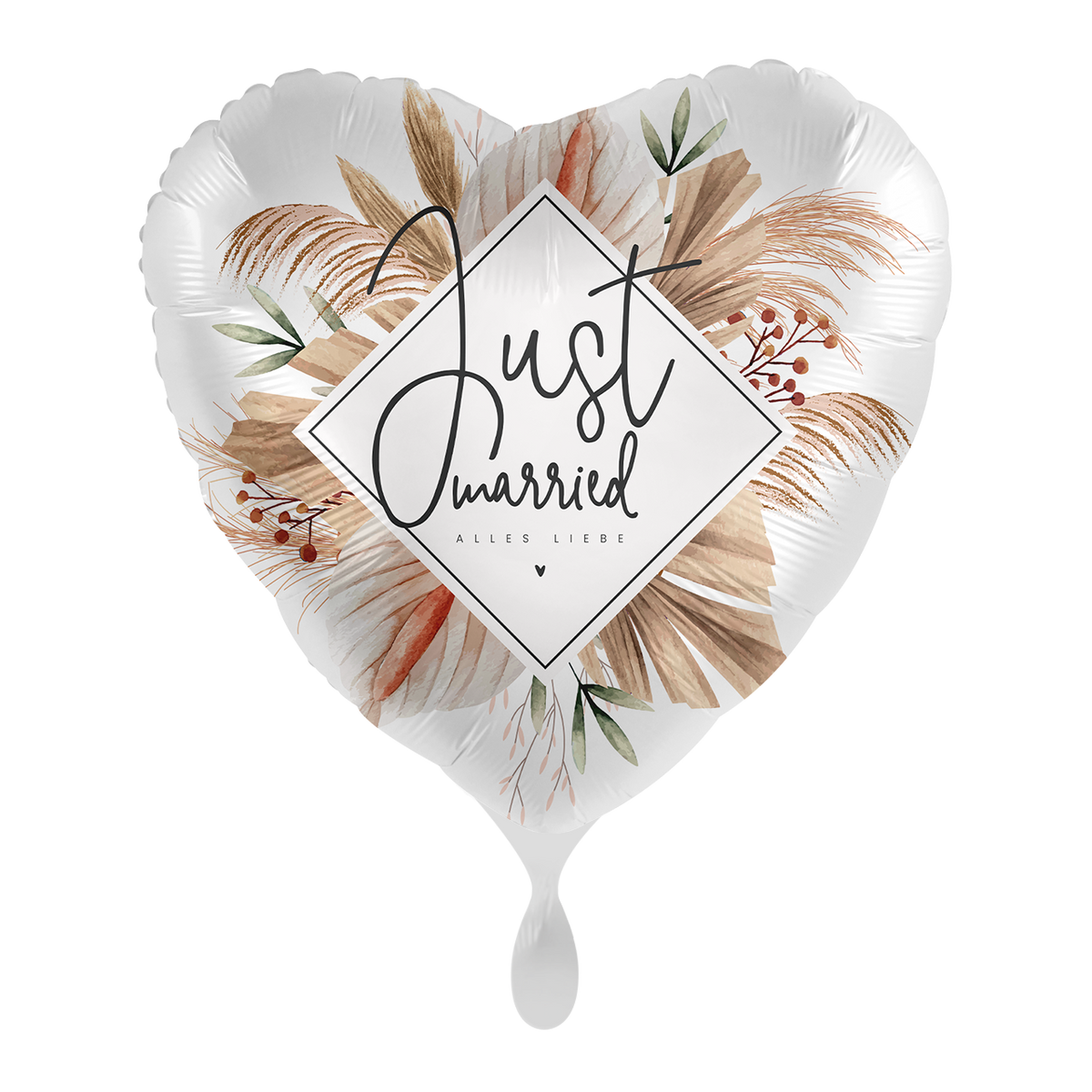 1 Ballon - Natürliche Pampas Hochzeit - DEU