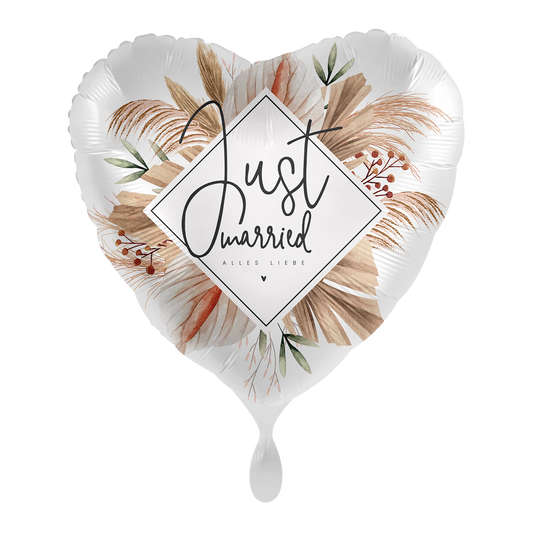 1 Ballon - Natürliche Pampas Hochzeit - DEU