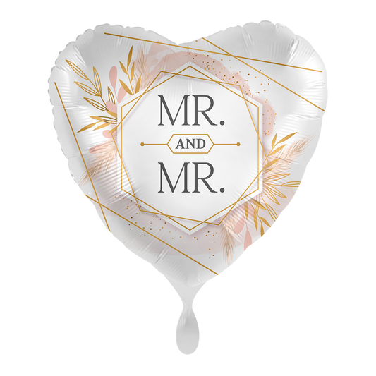1 Ballon - Mr. & Mr. Modern Blush - NL