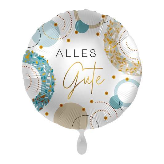 1 Ballon - Golden Blue Birthday - NL