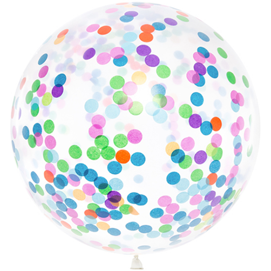 1 confettiballon XXL - Ø 1 m