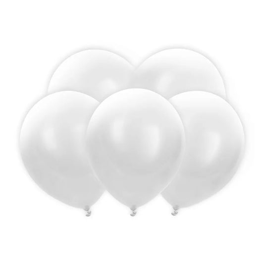 5 LED-ballonnen - Ø 30 cm - Wit