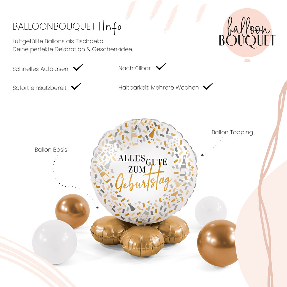 1 Ballonnenboeket - Hello Happy Birthday - NLD