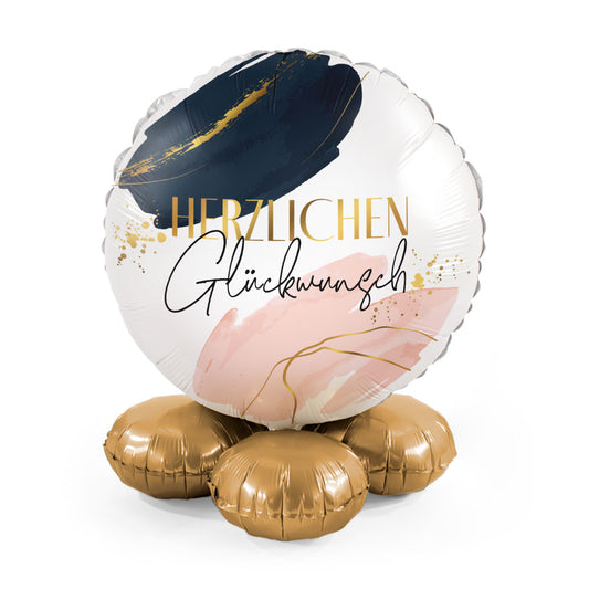 1 Ballon-Boeket - Moderne Verjaardagsstemming - NED