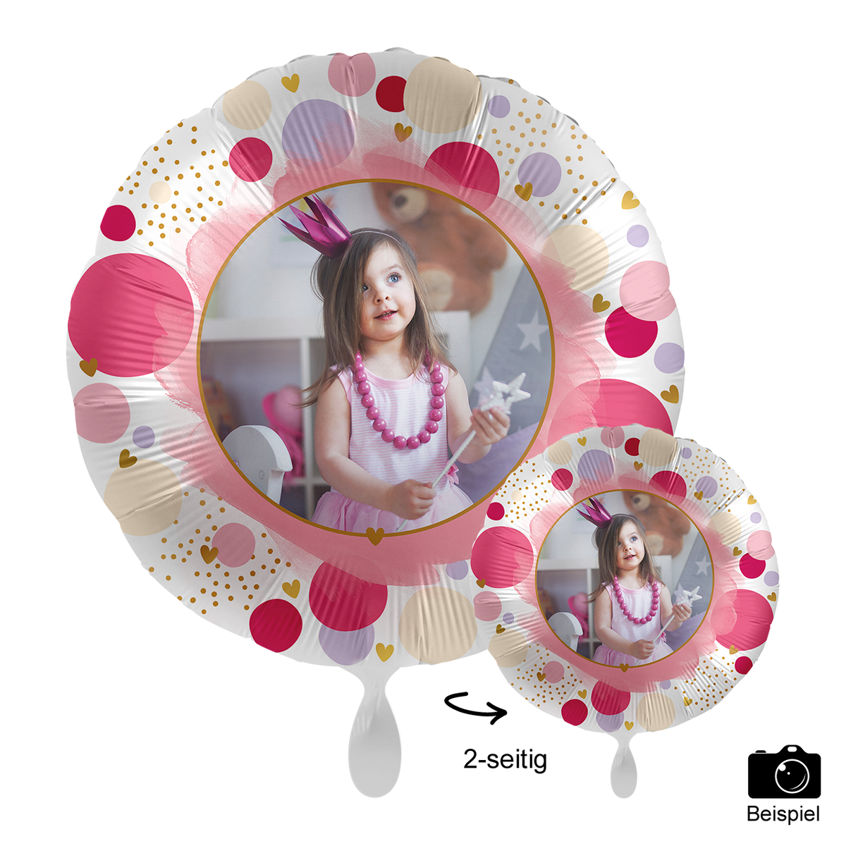 1 Ballon mit Foto - Sweet Birthday