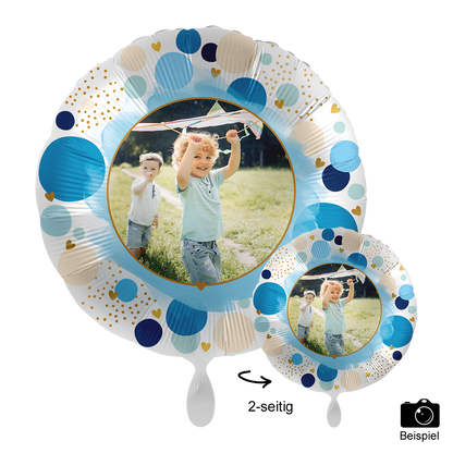 1 Ballon mit Foto - Lucky Birthday