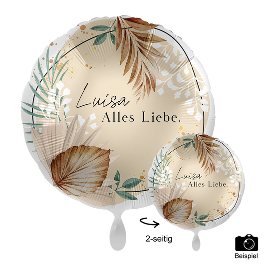 1 Ballon mit Text - Bohemian Birthday