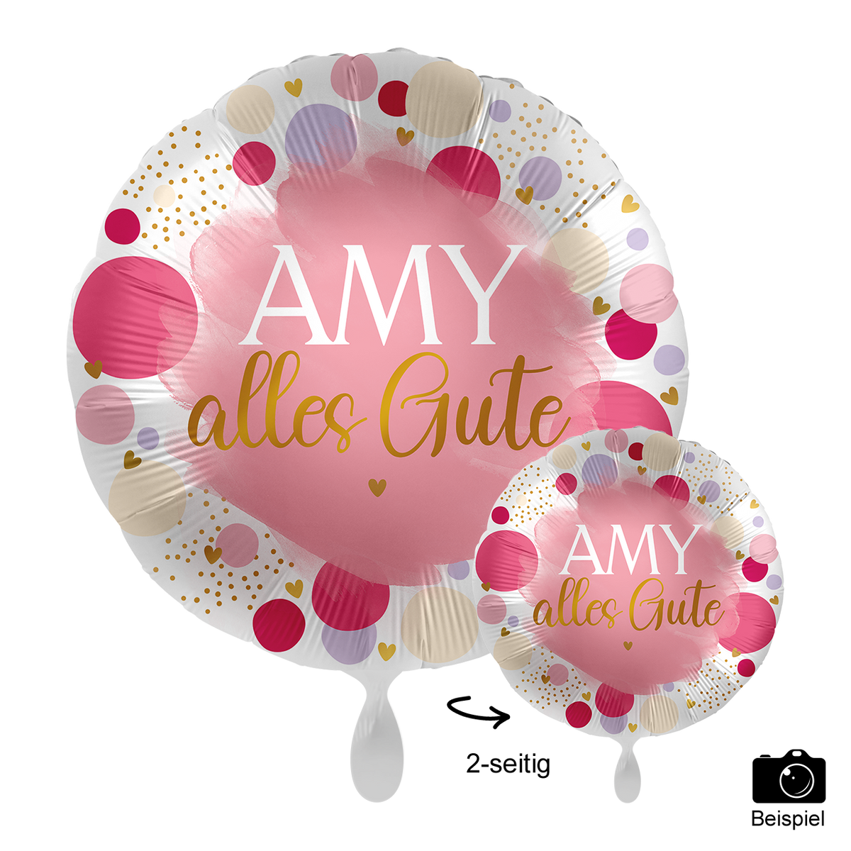 1 Ballon mit Text - Sweet Birthday