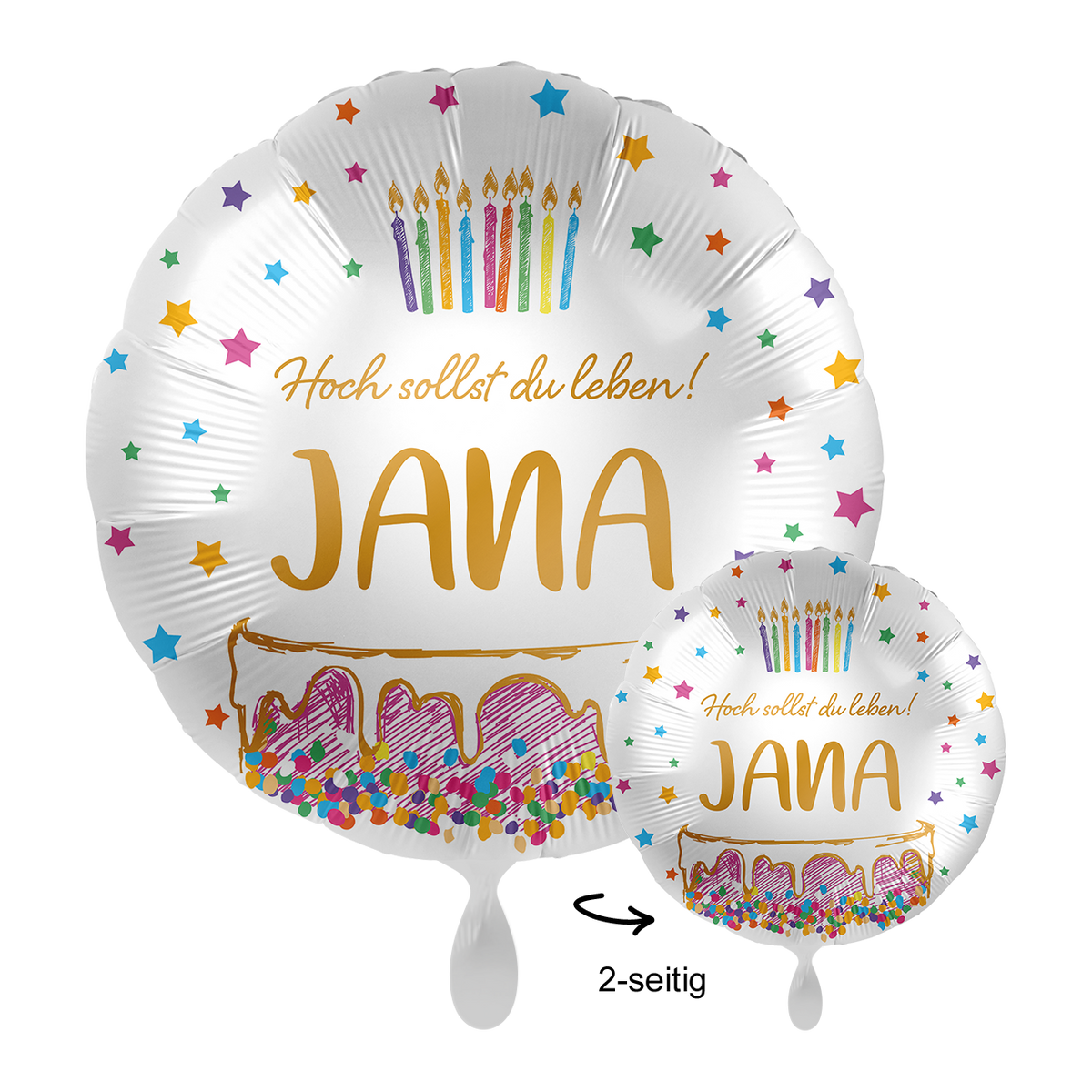 1 Ballon mit Text - Wieder ein Jahr älter? EGAL