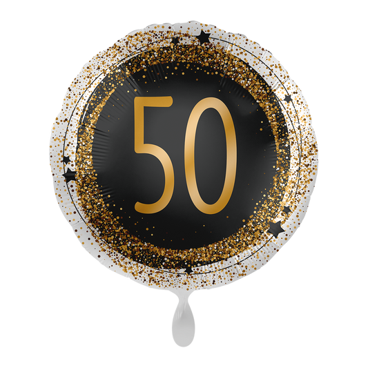 1 Ballon - Goud Glitters 50 - UNI