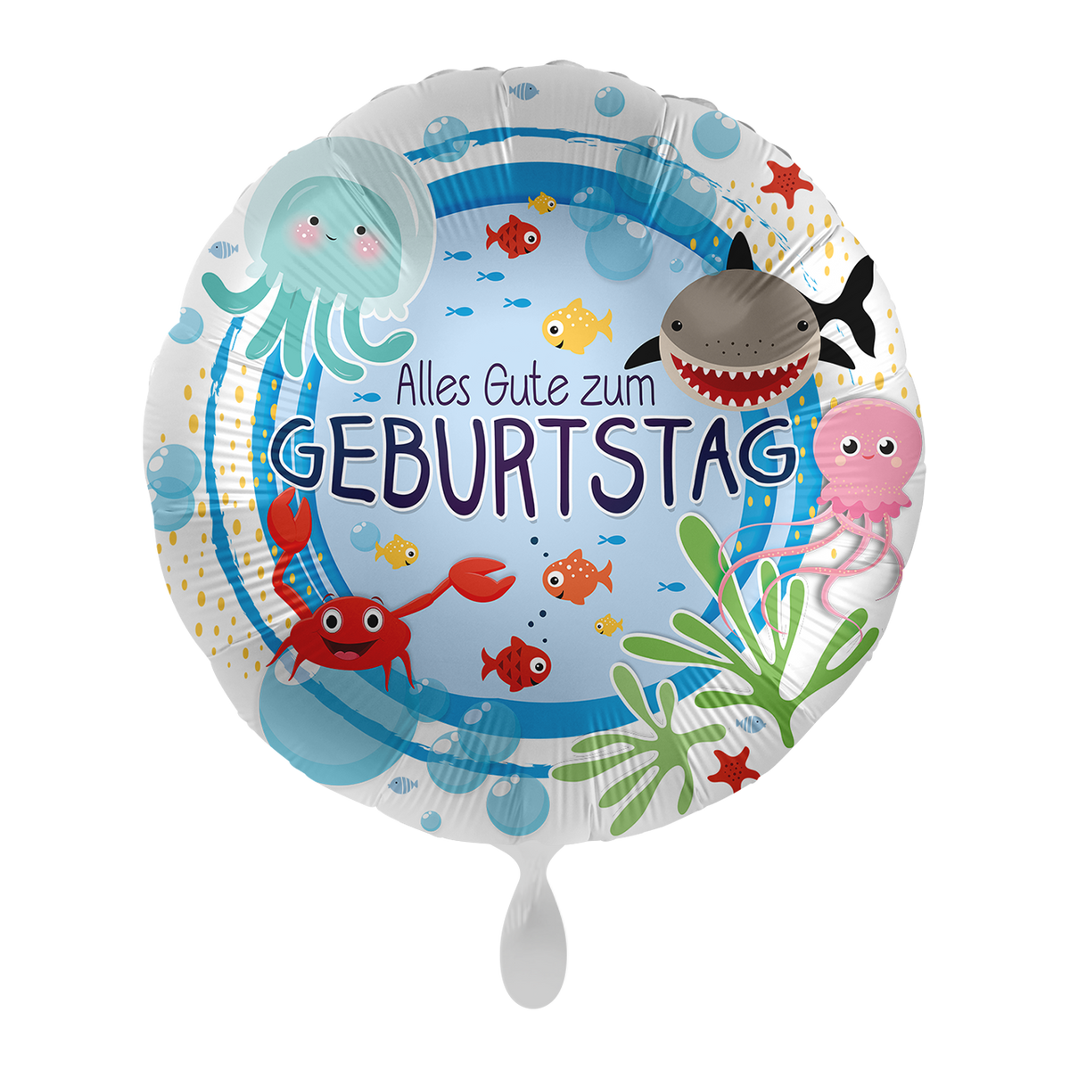 1 Ballon - Verjaardag Onderwaterwereld