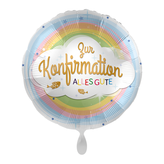 1 Ballon - Vormsel Regenbogen