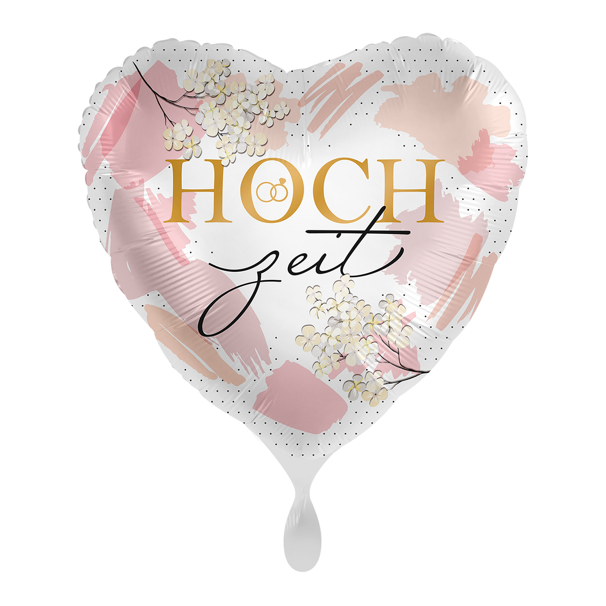 1 Ballon - Huwelijk Shine Rose