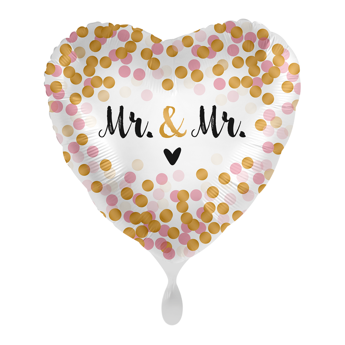 1 ballon - stipjes met Love Mr. - ENG