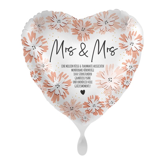 1 Ballon - Blooming Wedding Day Mrs. - NED