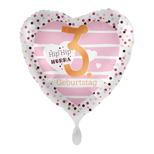 1 Ballon - 3. Verjaardag Harten - NL