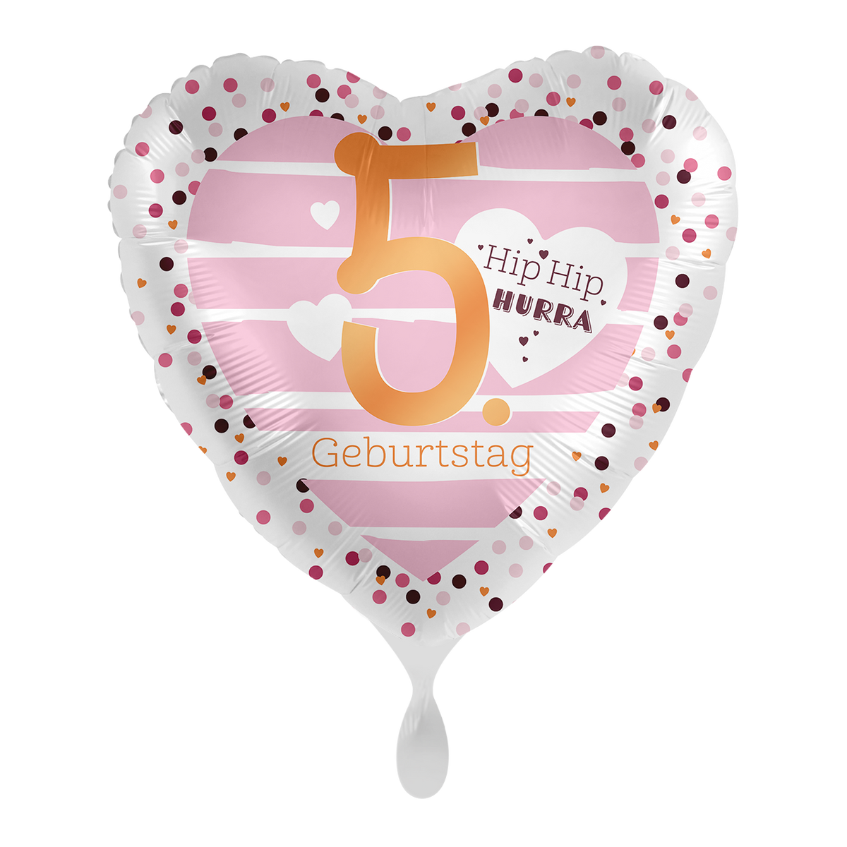 1 Ballon - 5. Verjaardag Harten - NL