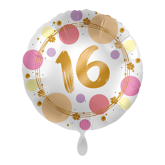 1 Ballon - Glanzende stippen 16 - UNI