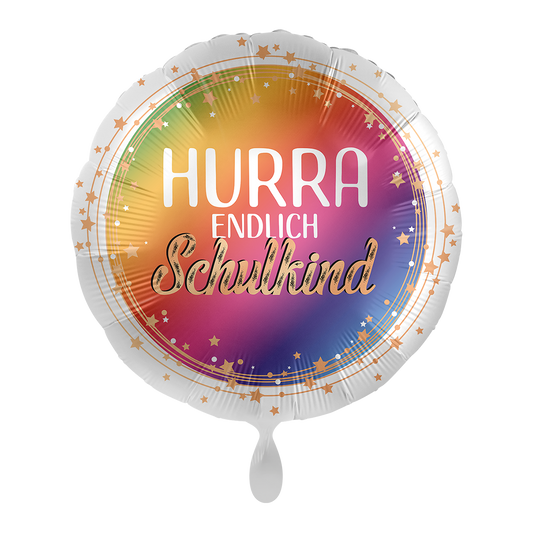 1 ballon - Hoera eindelijk schoolkind