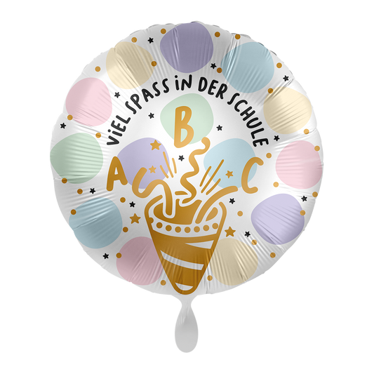 1 Ballon - Veel plezier met de schooltas