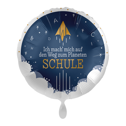 1 ballon - schoolraket
