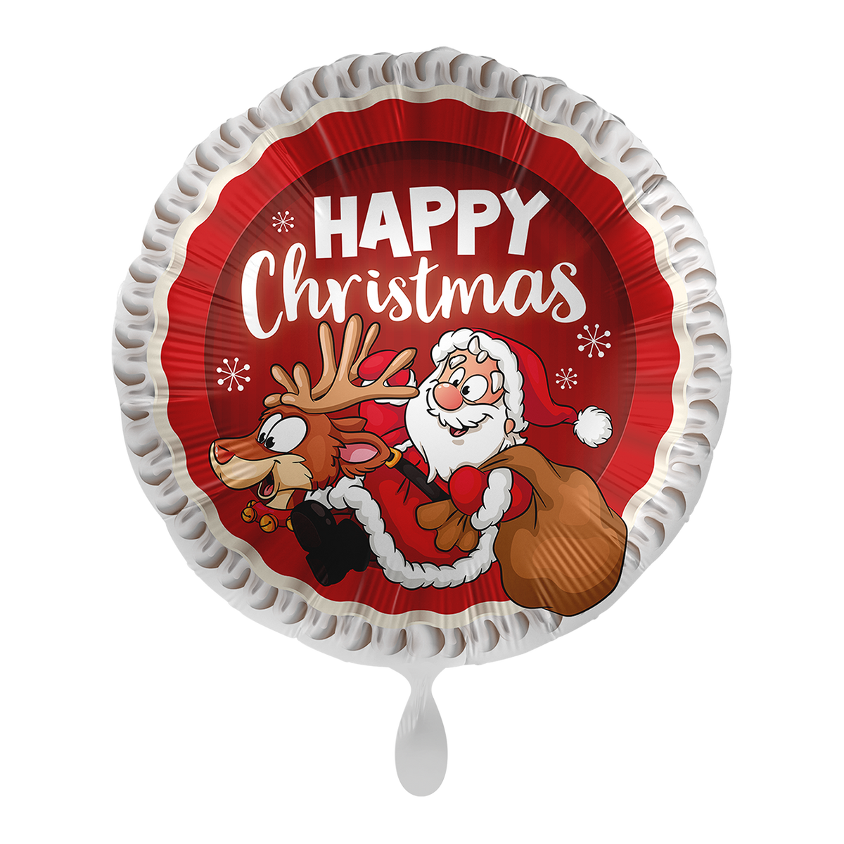 1 Ballon - Vrolijk Kerstfeest - NL