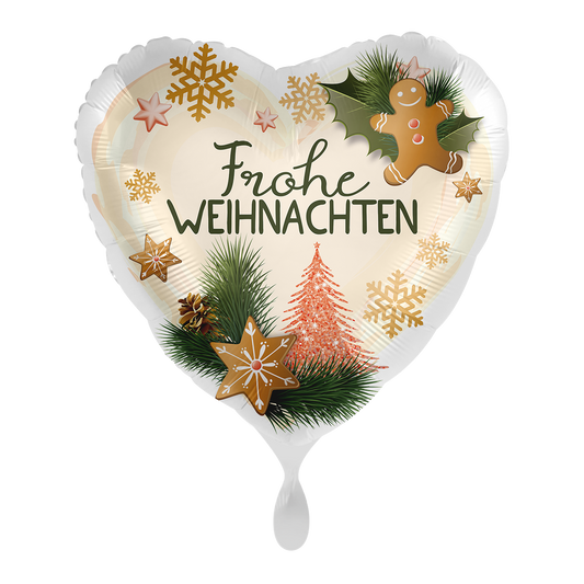 1 Ballon - Glanzende Kerst - NED