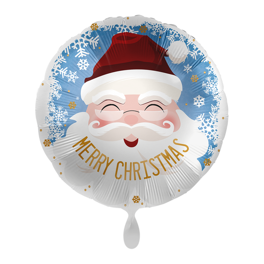 1 Ballon - Santa Vrolijk Kerstfeest - ENG