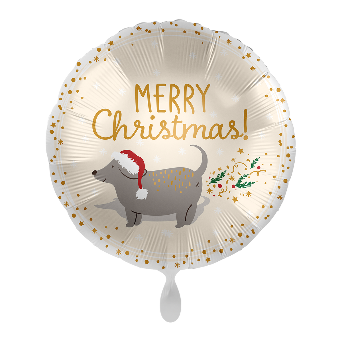 1 ballon - fonkelende kerst voor honden - NL